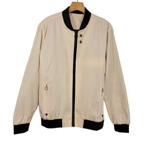 Unisex Full Zip Windbreaker Raincoat Jacket Sz‎ Small Pockets- RQ EUC